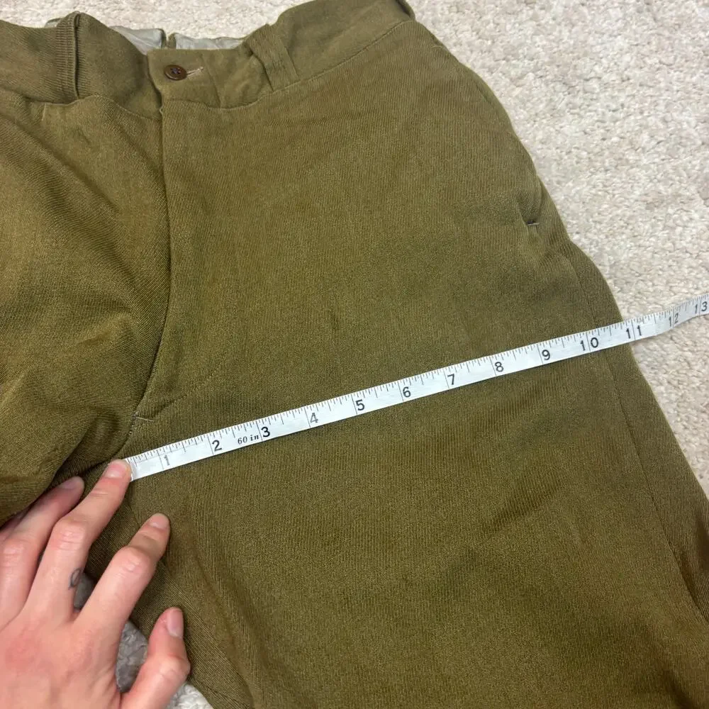Vintage 50s 60s Military Issue Army Service Trousers Pants Men's 28x29.5